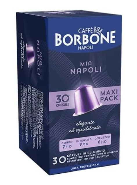 Caffè Borbone Mia Napoli - 30 capsule in alluminio compatibili Nespresso